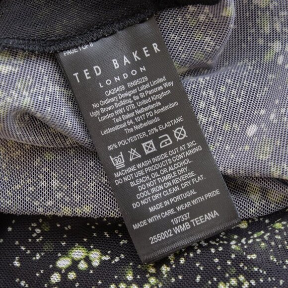 Ted Baker Teeana Sheer Mesh Turtleneck Sz L - Picture 7 of 8